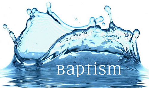 Baptism water